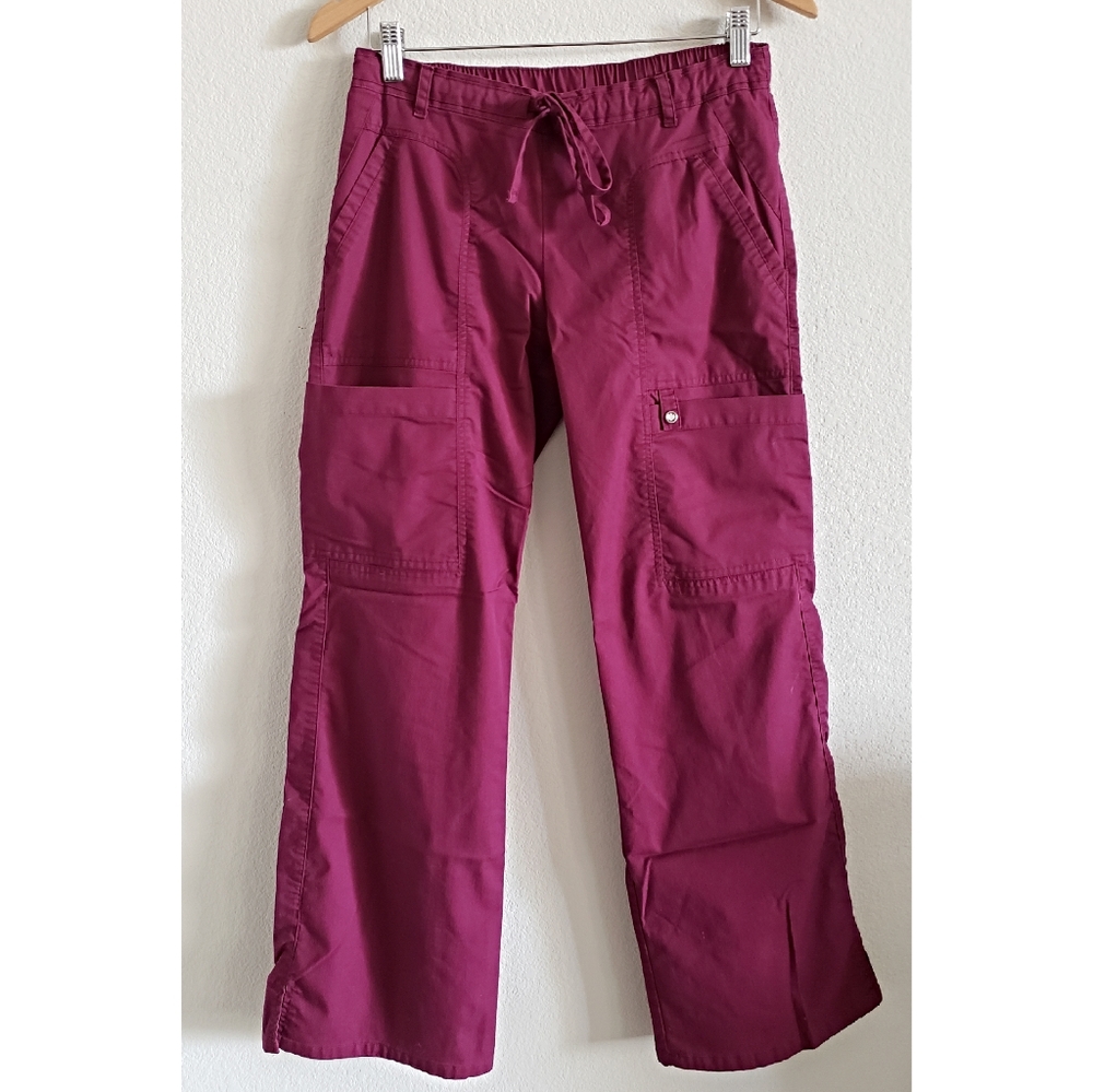 Burgundy Scrub Pants - Picture 5 of 12